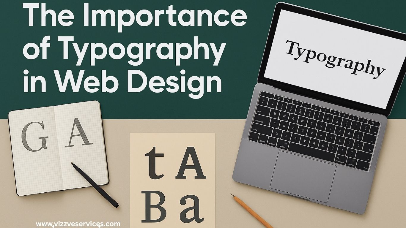 Clean and modern web design layout showcasing impactful typography elements